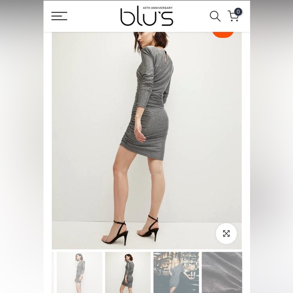 Verionica Beard Cyrus Metallic Dress - Picture 4 of 6